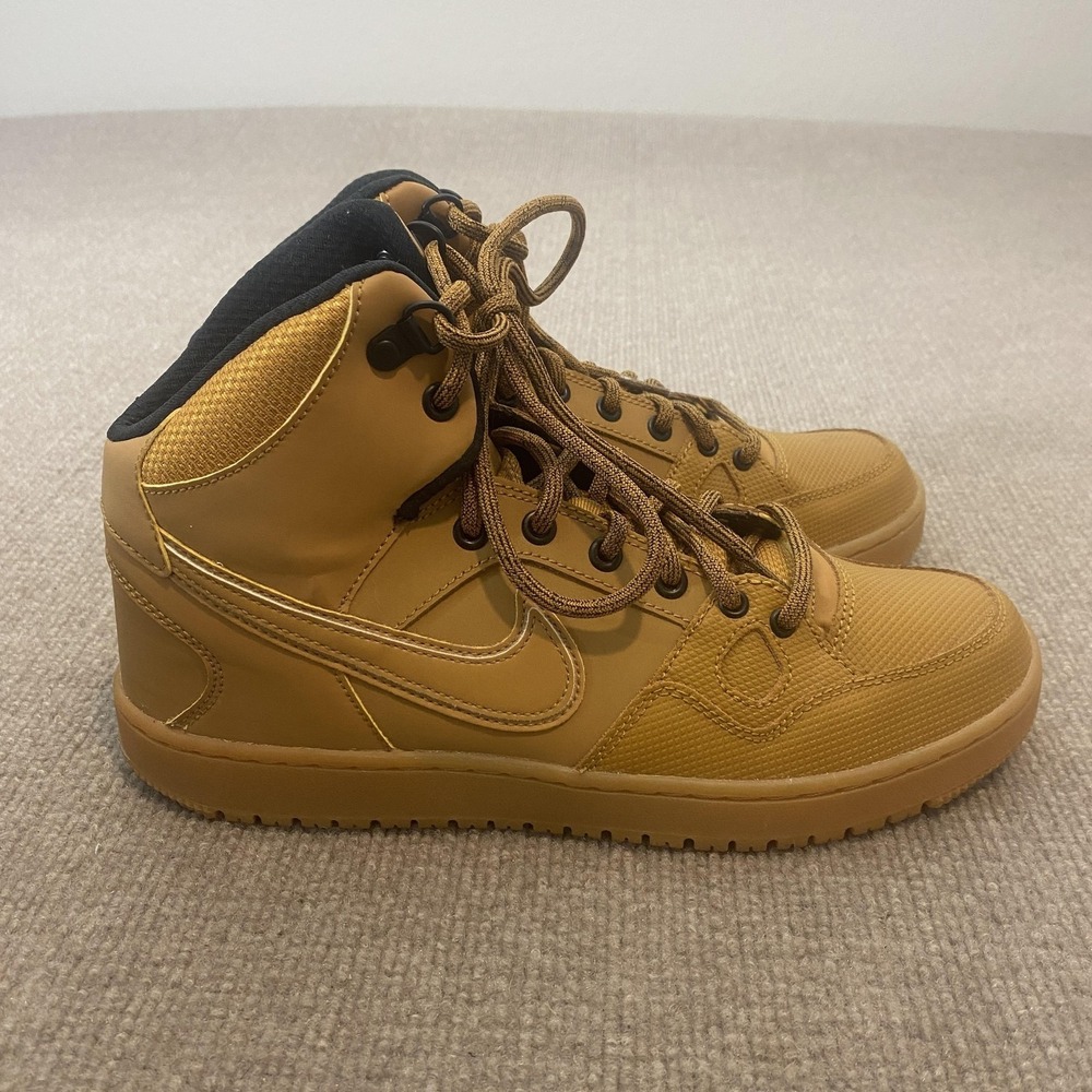Nike Shoes Mens Size 8 Brown High Top Synthetic Casual Sneakers 807242-770